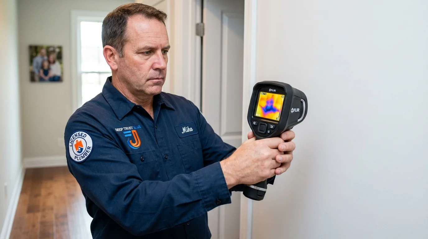 Thermal imaging leak detection by Johns Plumbing LLC in Kemmerer